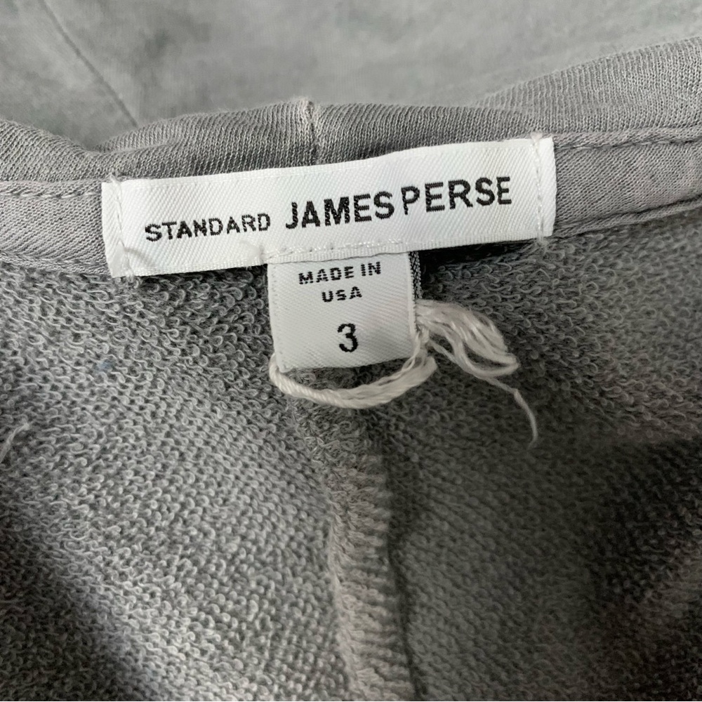 James Perse Hoodie Sweatshirt Dress Womens 3/L Raglan French Terry Athleisure - Picture 14 of 16